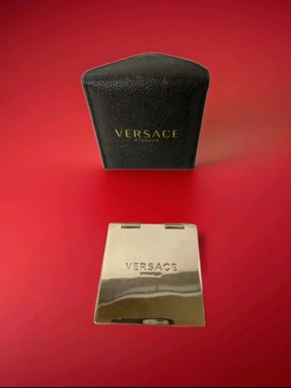 Versace Gold Compact Mirror with Black Case - Picture 4 of 5